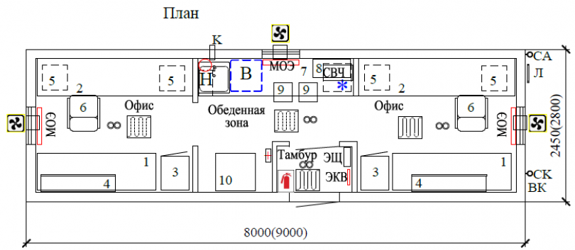 Вагон-дом смешанного типа "ПАТРИОТ" 8(9)003